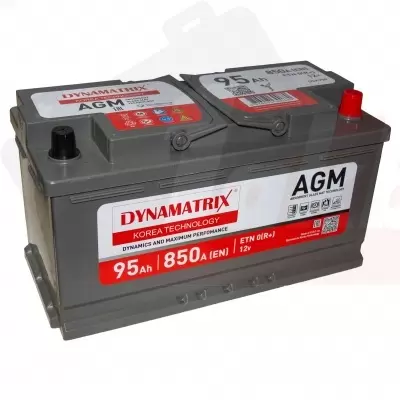 DYNAMATRIX-KOREA AGM DEK950 (95 A/h), 850A R+