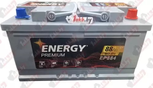 Energy Premium EP884 (88 A/h), 850A R+ низ.