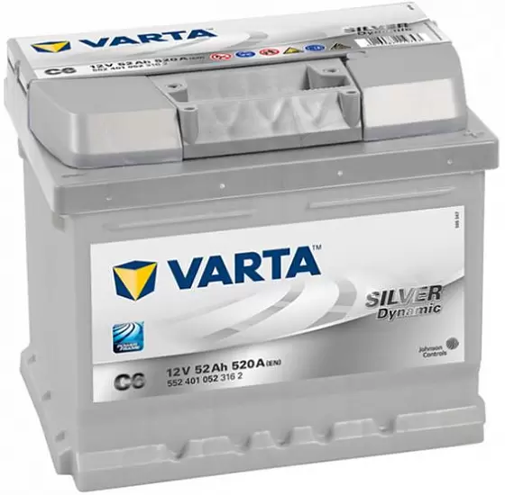 Varta Silver Dynamic C6 (52 А/h), 520А R+ (552 401 052)