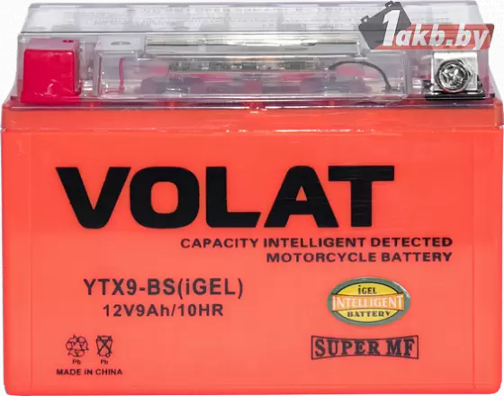 VOLAT YTX9-BS (iGEL) (9 A/h), 135A L+