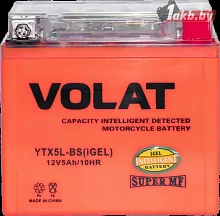 Аккумулятор VOLAT YTX5L-BS (iGEL) (5 A/h), 80A R+