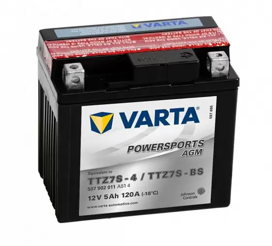 Varta Powersports AGM 507 902 011 (5 A/h), 120A R+