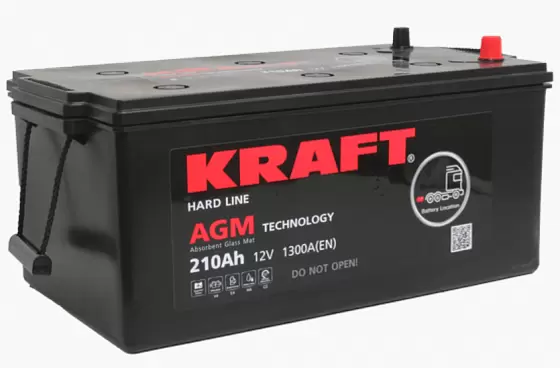 KRAFT AGM (210 A/h) 1300A L+