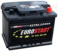 Аккумулятор Eurostart Extra Power (55 A/h), 430А R+