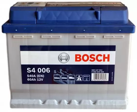 Bosch S4 006 (60 А/h), 540A L+ (560 127 054)