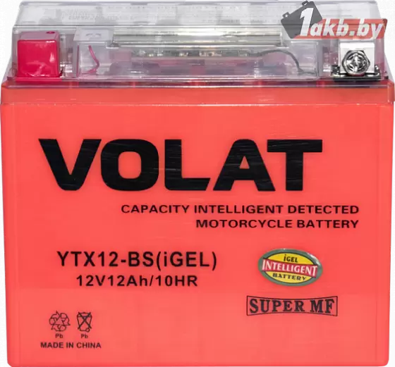 VOLAT YTX12-BS (iGEL) (12 A/h), 150A L+