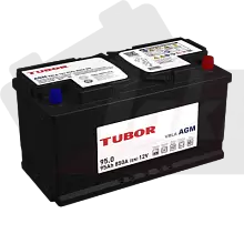Аккумулятор TUBOR AGM (95 A/h), 850A R+