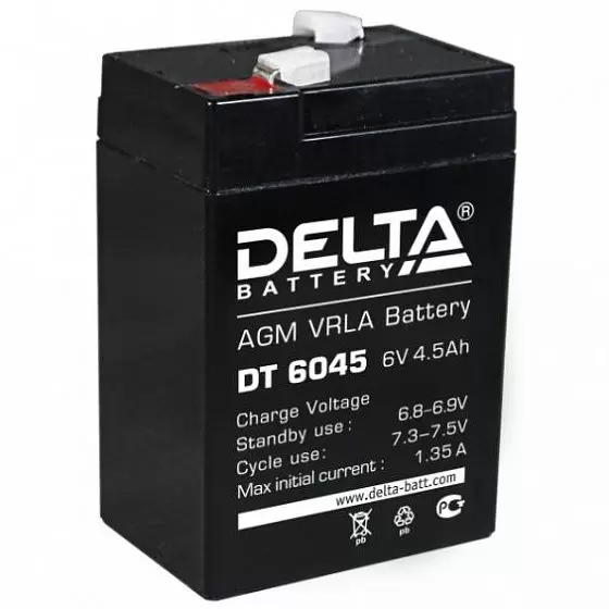 для ИБП Delta DT 6045 6V-4.5 Ah