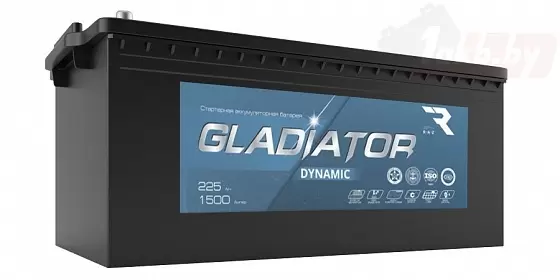 GLADIATOR Dynamic (225 А/ч), 1500A L+