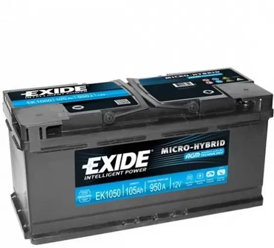 Exide Start-Stop AGM EK1050 (105 A/h), 950A R+