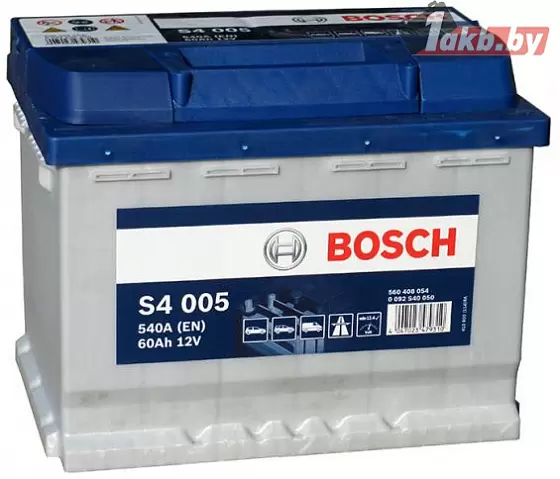 Bosch S4 005 (60 А/h), 540A R+ (560 408 054)