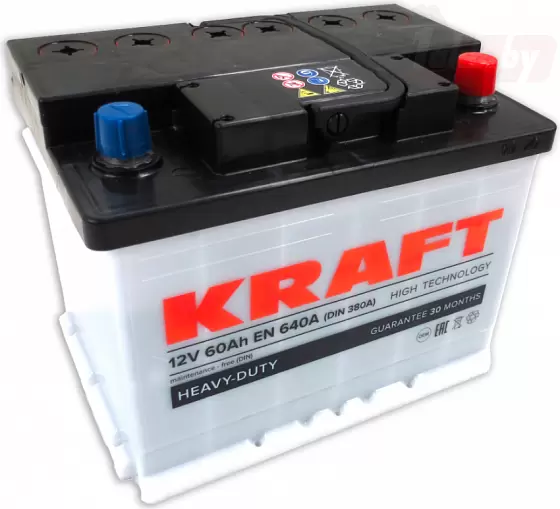 Kraft (60 A/h), 640A R+