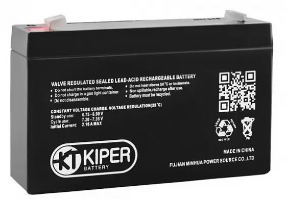 Аккумулятор для ИБП Kiper (9 A/h), 6V