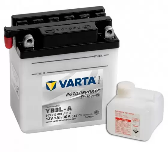 Varta Powersports Freshpack 503 012 001 (3 A/h), 30A R+