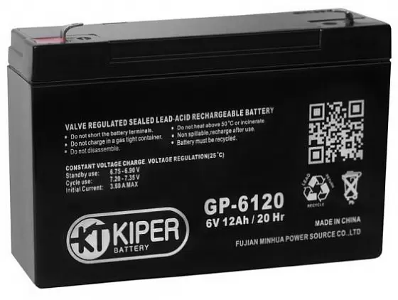 Аккумулятор для ИБП Kiper (6 V/12 A/h)