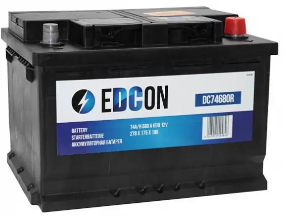 Edcon (74 A/h), 680A R+ (DC74680R)