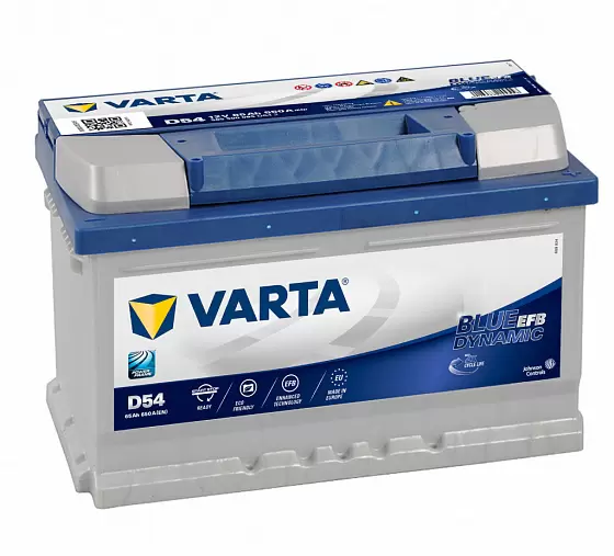 Varta Blue Dynamic EFB D54 (65 А/h), 650А R+ (565 500 065)