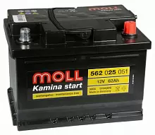 Аккумулятор MOLL (62 A/h), 510A R+ низкий