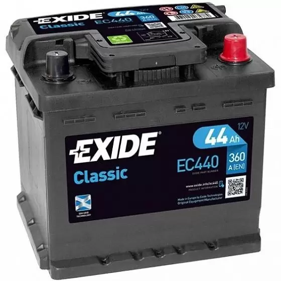 Exide Classic EC440 (44 A/h), 380A R+