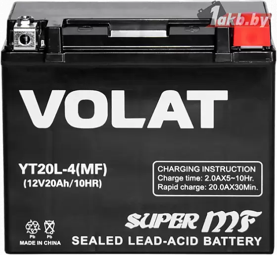 VOLAT YT20L-4 AGM (20 A/h), 330A R+