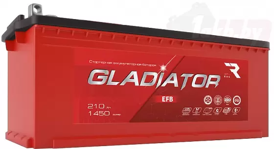 GLADIATOR EFB (210 А/h), 1450A L+