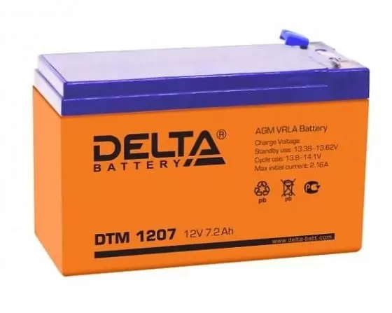 для ИБП Delta DTM 1207 12V-7.2 Ah