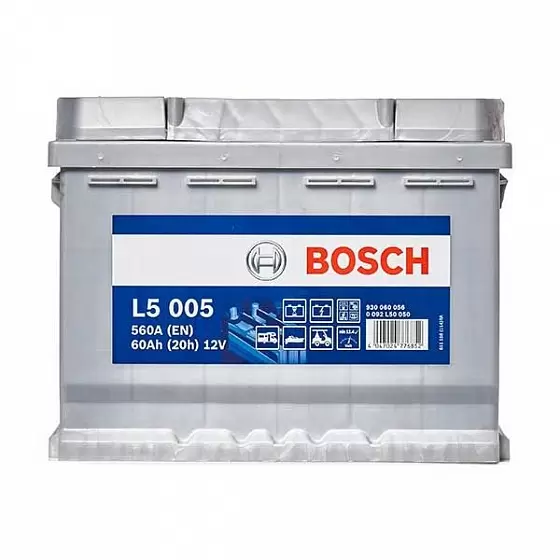 Bosch L5 005 (60 А/h), 560A R+ (930 060 056)