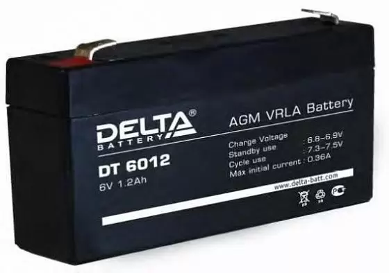 для ИБП Delta DT 6012 6V-1.2 Ah