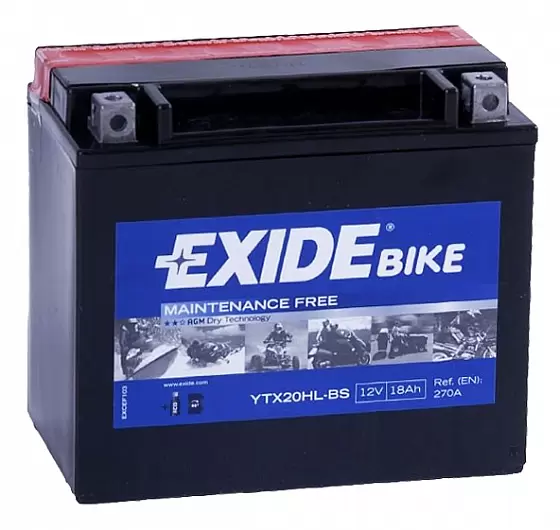 Exide ETX20HL-BS (18 A/h), 270A R+