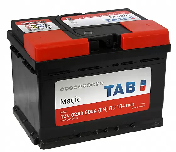 TAB Magic (62 A/h), 600А R+