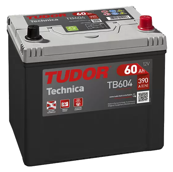 Tudor Technika TB604 (60 А/ч), 390A R+