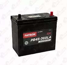 Аккумулятор PATRON PB45-360L (45A/h), 360A L+