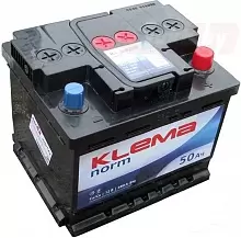 Аккумулятор Klema Norm 6CТ-50A (50 A/h), 480A R+