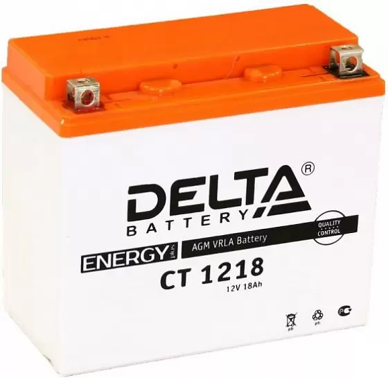 Delta CT 1218 (YTX20-BS) (20 A/h), 270A L+