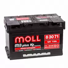 Аккумулятор MOLL AGM (70 A/h), 760А R+