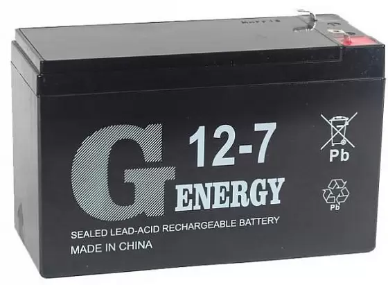 Аккумулятор для ИБП G-energy (7 A/h), 12V