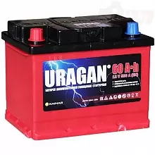 Аккумулятор Uragan (60 A/h), 500A L+