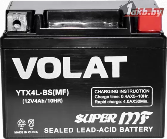 VOLAT YTX4L-BS AGM (4 A/h), 50A R+