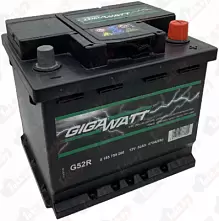 Аккумулятор GIGAWATT (52 A/h), 470A R+