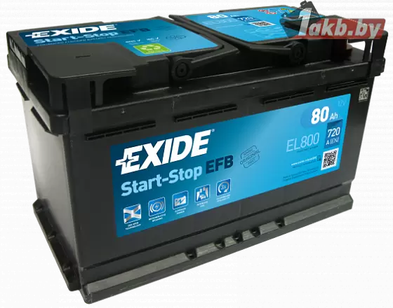 Exide Start-Stop EFB EL800 (80 A/h), 720A R+