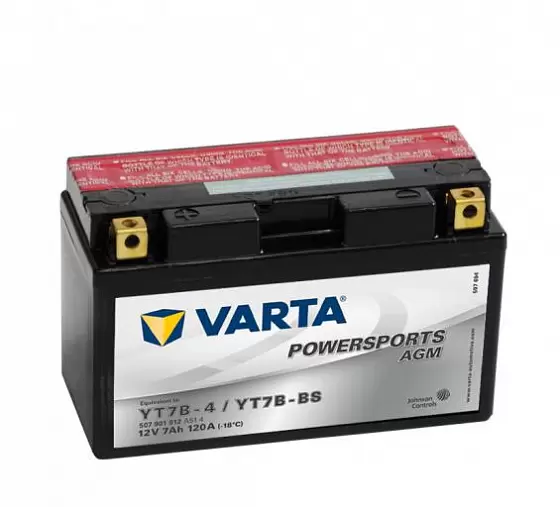 Varta Powersports AGM 507 901 012 (7 A/h), 120A L+