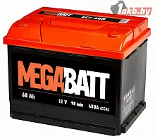 Аккумулятор MEGA BATT 6СТ-60 60 A/h, 480А L+