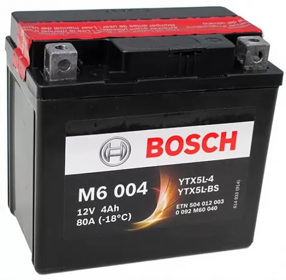 Bosch M6 004 504 012 003 (4 A/h), 80A R+