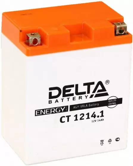 Delta CT 1214.1 (YB14-BS, YTX14AH-BS, YTX14AH) (14 A/h), 165A L+