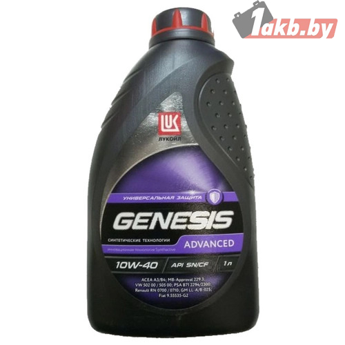 Лукойл GENESIS ADVANCED 10W-40 1л