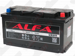 ALFA Standart (110 A/h) 950A, R+