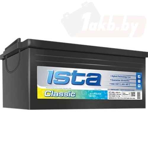 ISTA CLASSIC 6СТ-100 А1 (100 А/ч), 800А