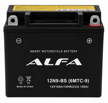ALFA 12N9-BS(6MTC-9) AGM (10 A/h), 100A R+