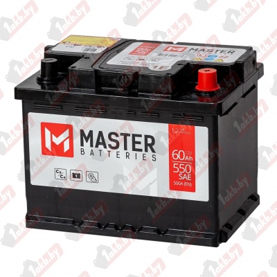 MASTER BATTERIES (60 A/h), 500A R+