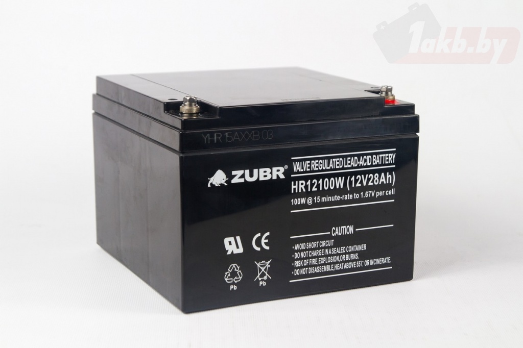 Аккумулятор для ИБП Zubr HR 12100 W (12V, 28Ah)